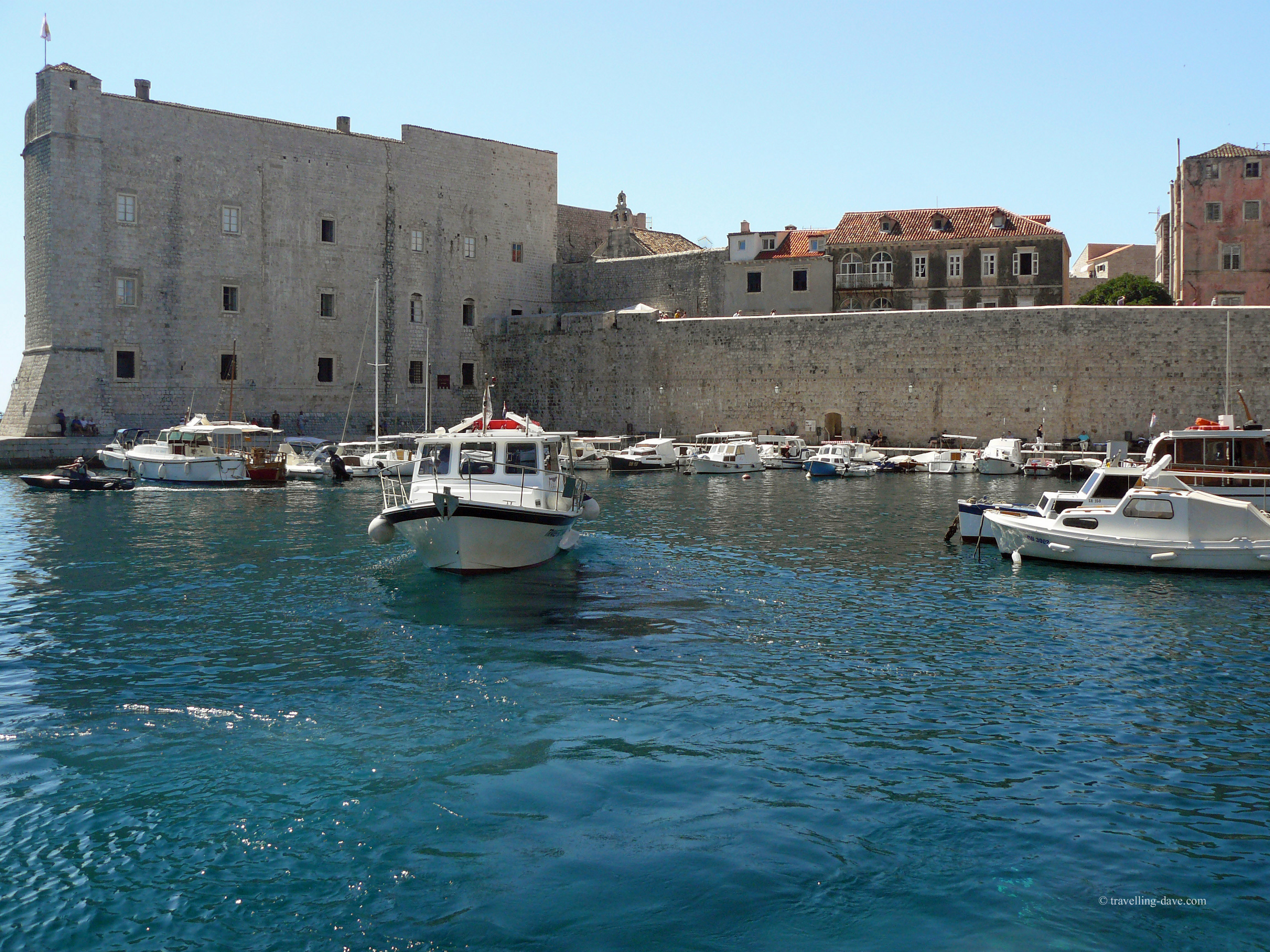 Boats by St.John's Fortress in Dubrovnik