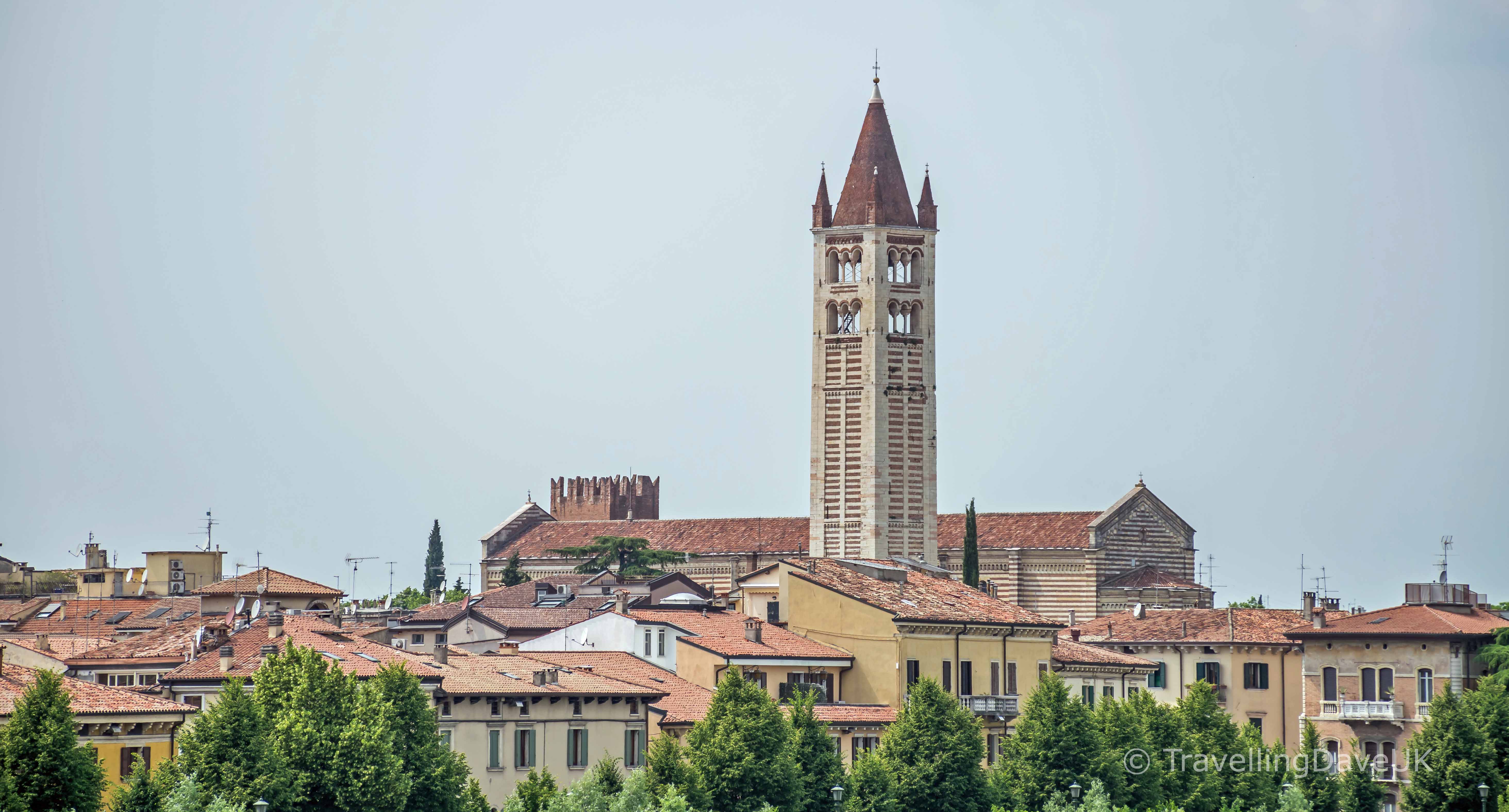 View of San Zeno church in Verona
