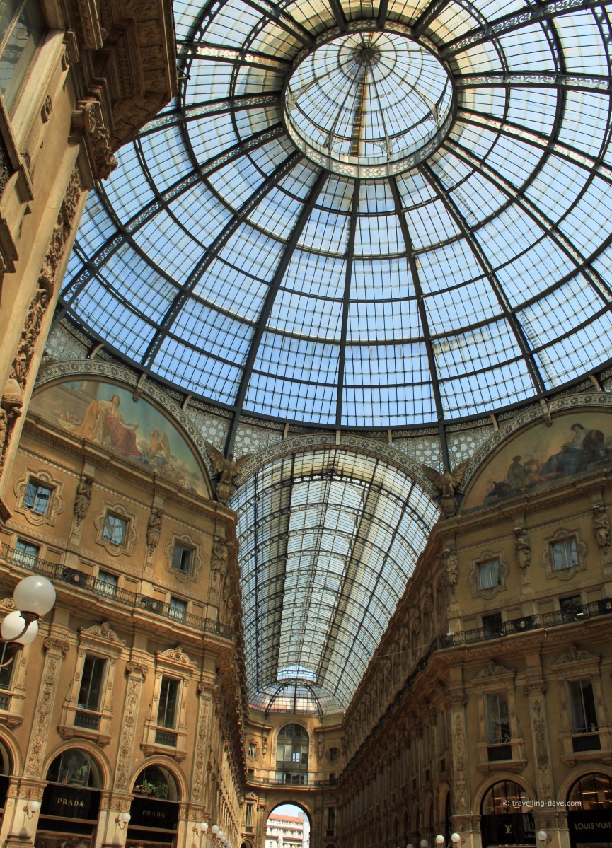 The glass ceiling of Milan's Galleria