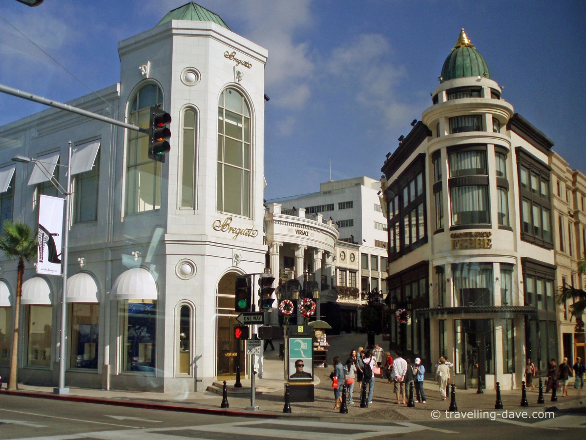 View of the famous Rodeo Drive in Los Angeles