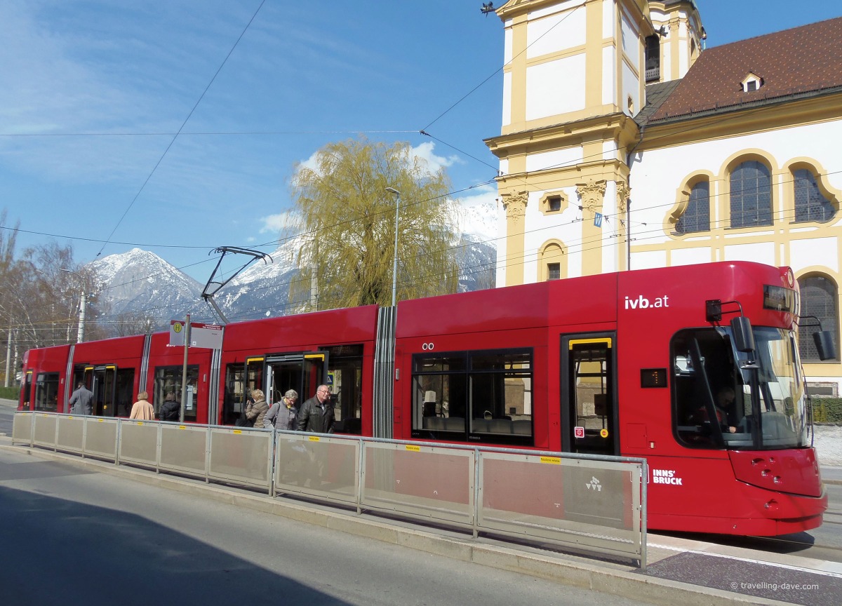 One of Innsbruck trams
