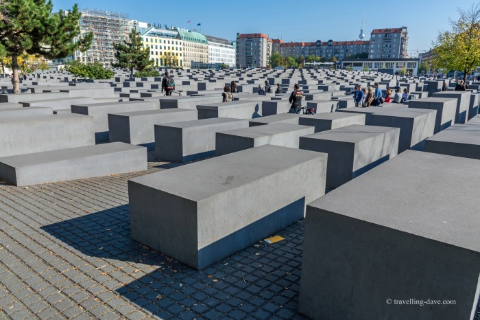 View of Berlin's Holocaust Memorial