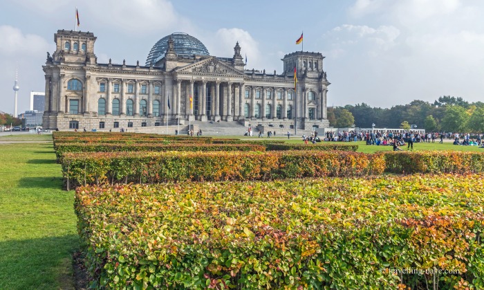 Front view of Berlin's Reichstag