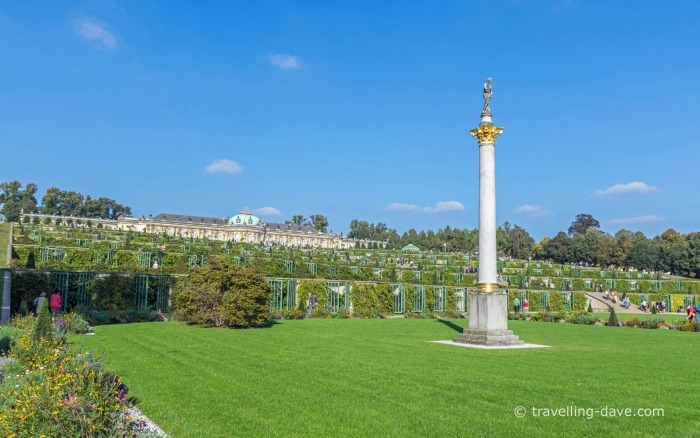 View of Potsdam's Sanssouci Palace Gardens