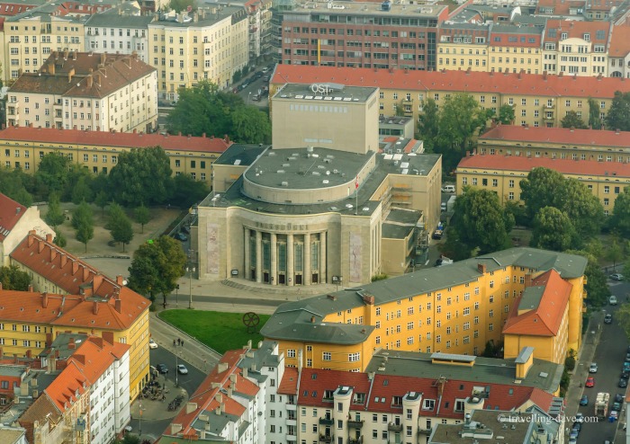 The view from the observation deck of Berlin TV Tower