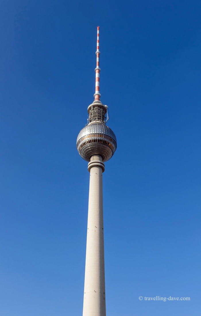 Looking up at Berlin TV Tower