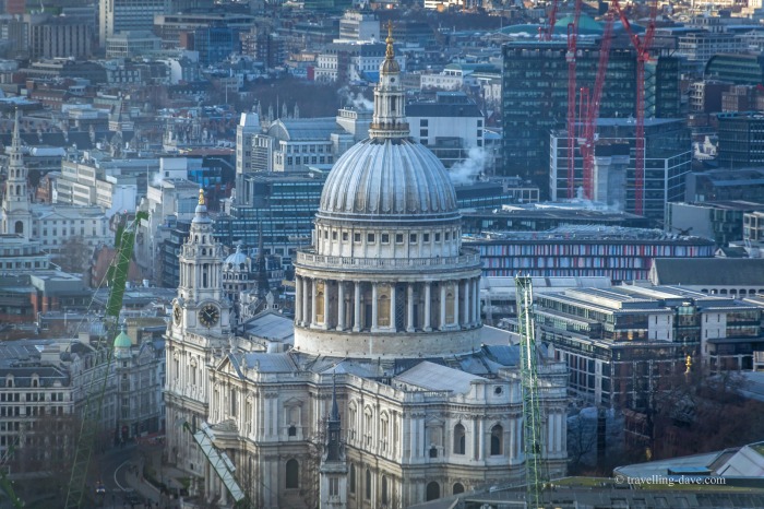View from 20 Fenchurch Street of St.Paul's Cathedral
