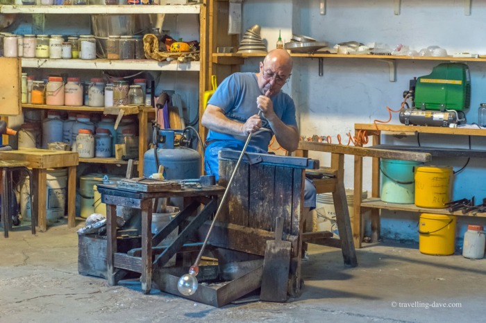 One of Murano's famous glassblowers