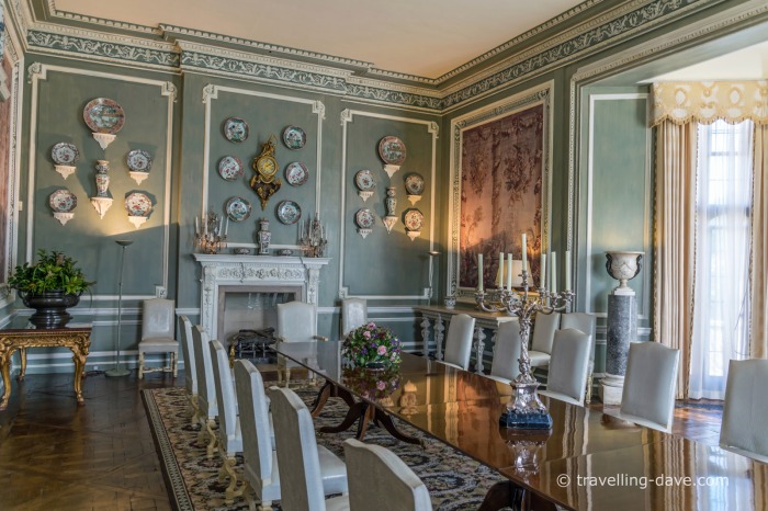 View of Leeds Castle's dining room