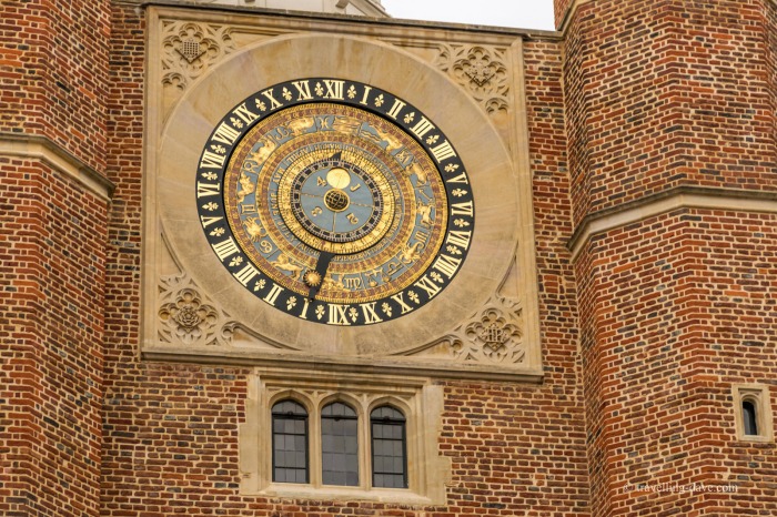 View of Hampton Court astronomical clock