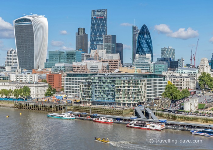 Panoramic view of the City of London