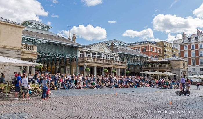 View of the Piazza at London's Covent Garden