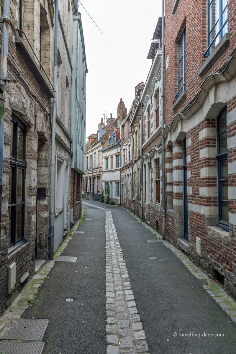 View of a narrow street in Vieux Lille