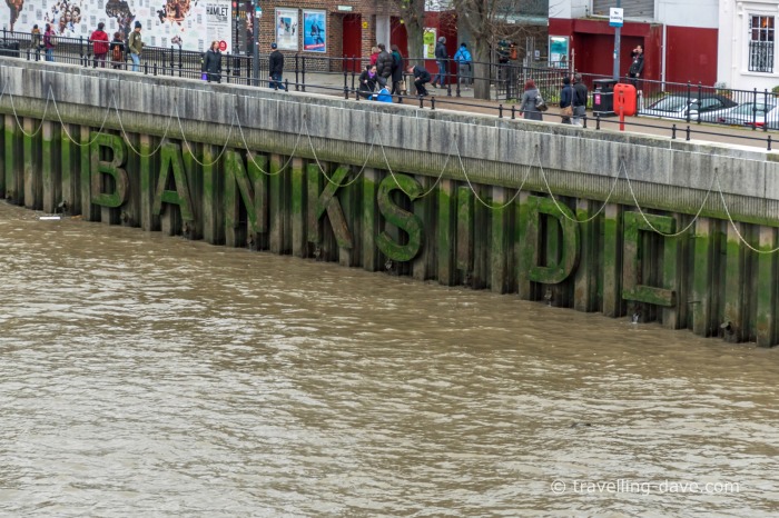 View of the Bankside sign