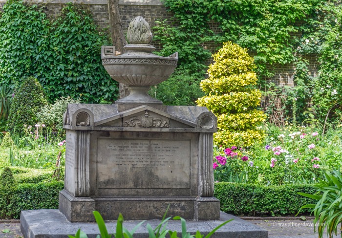 View of the final resting place of William Bligh
