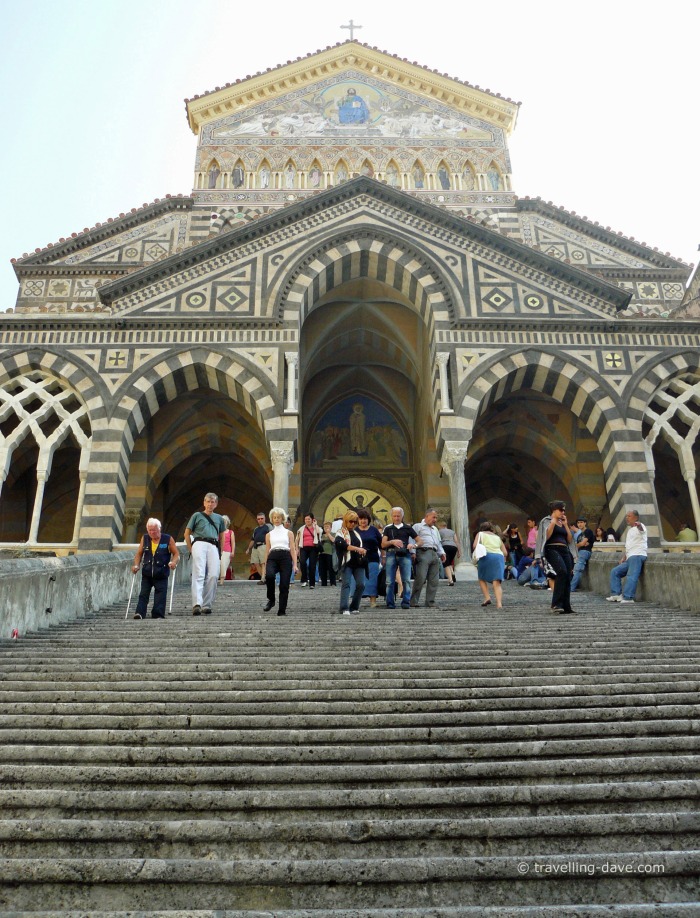 Steps to the entrance to Amalfi Cathedral