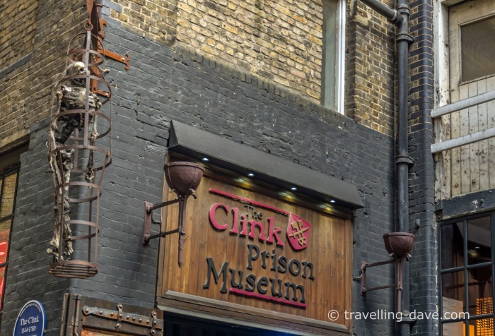 Entrance to London's Clink Prison Museum