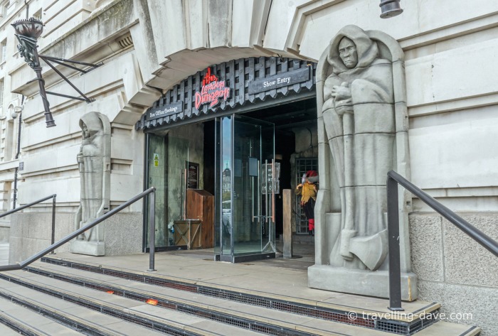 View of the entrance to the London Dungeon