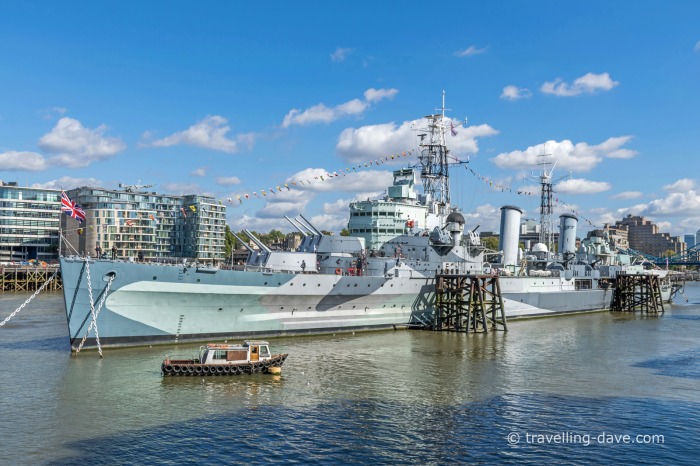 View of London's HMS Belfast