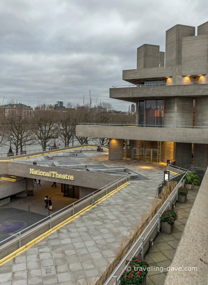 View of London's National Theatre
