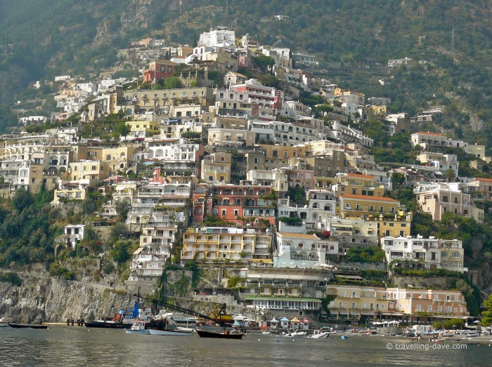 View of the village of Positano