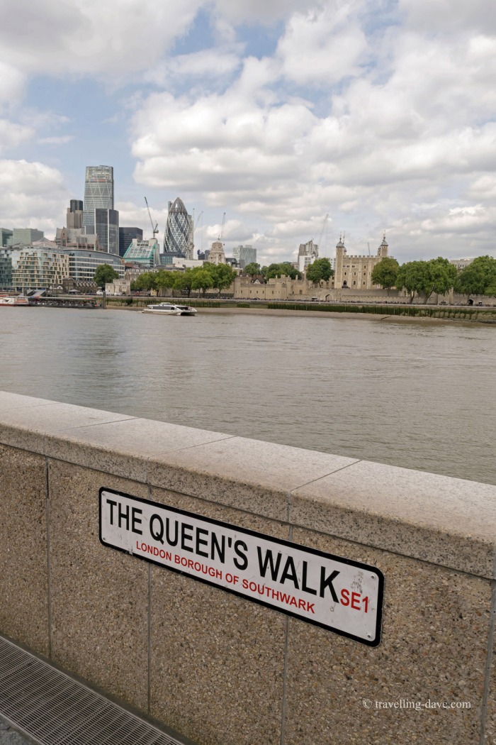The view from London's Queen's Walk