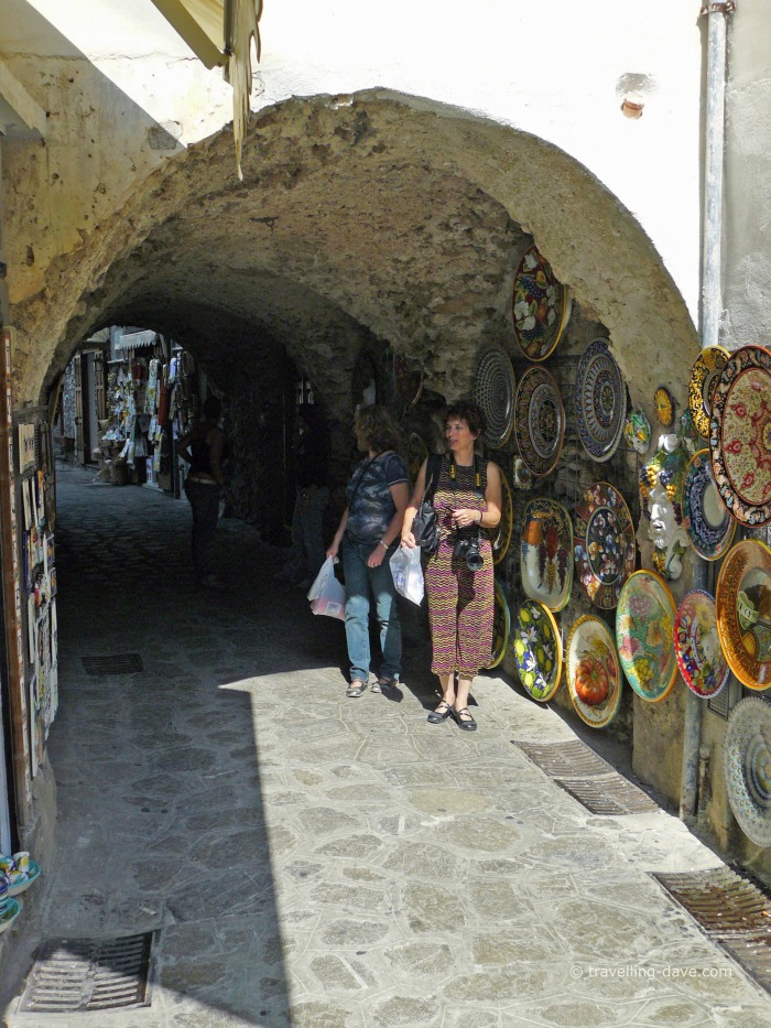 Tourists in the town of Ravello