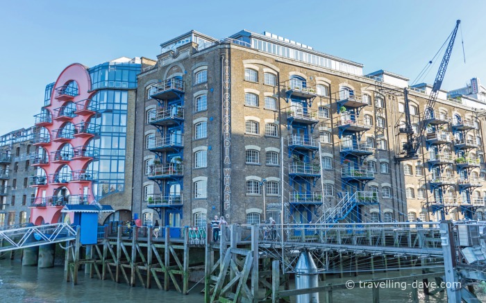View of flats at London's Shad Thames