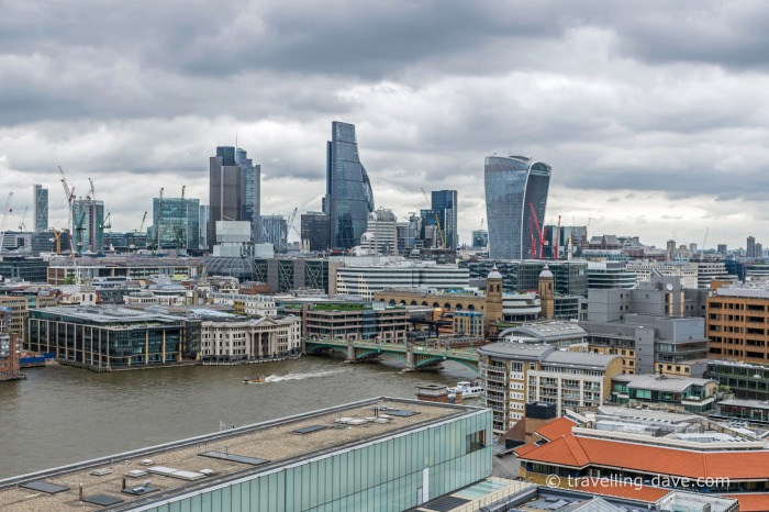 Buildings of the City of London seen from Tate Modern's Switch House