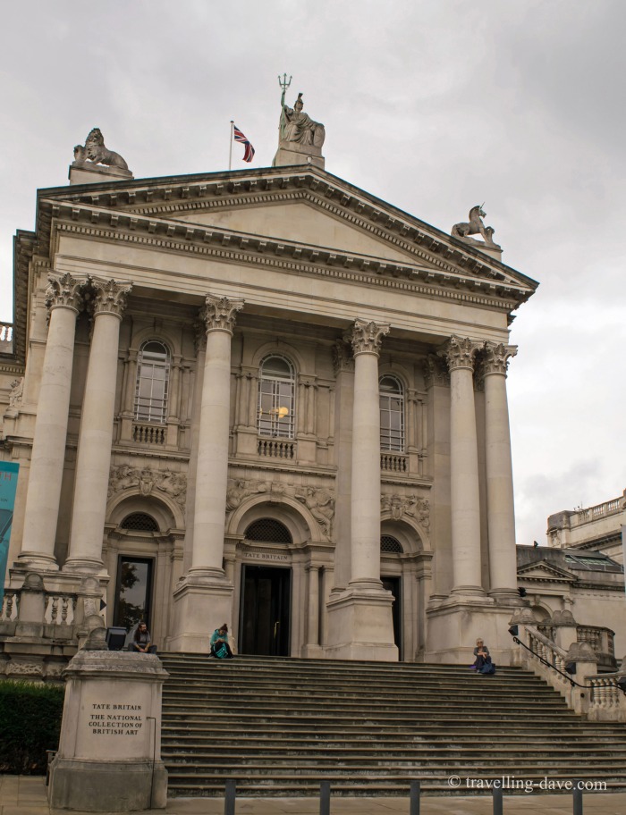 View of the entrance to Tate Britain