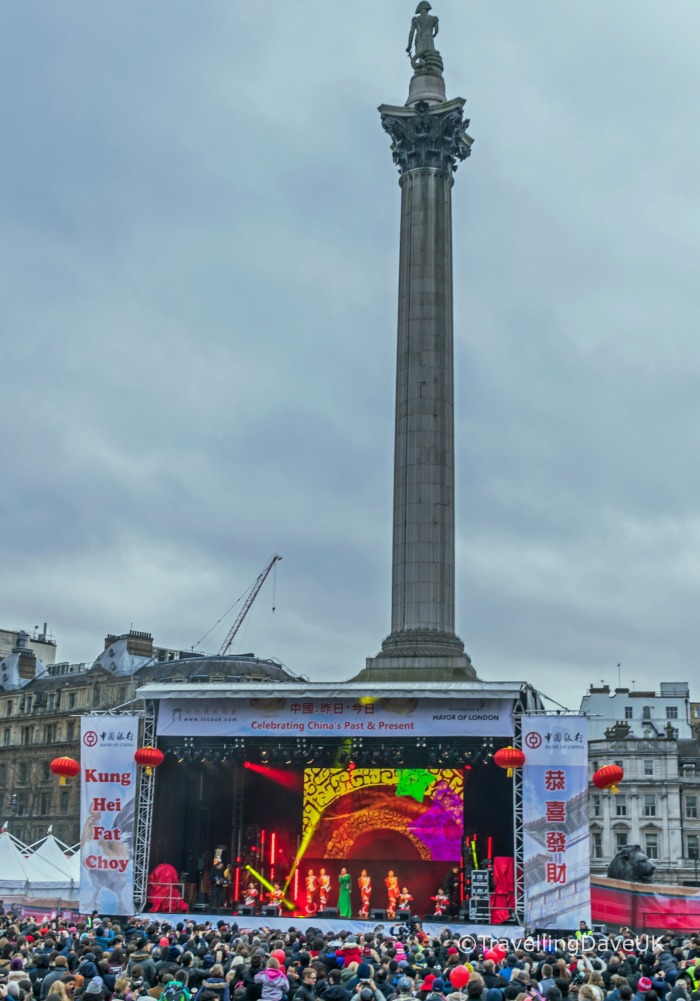Trafalgar Square stage for Chinese New Year